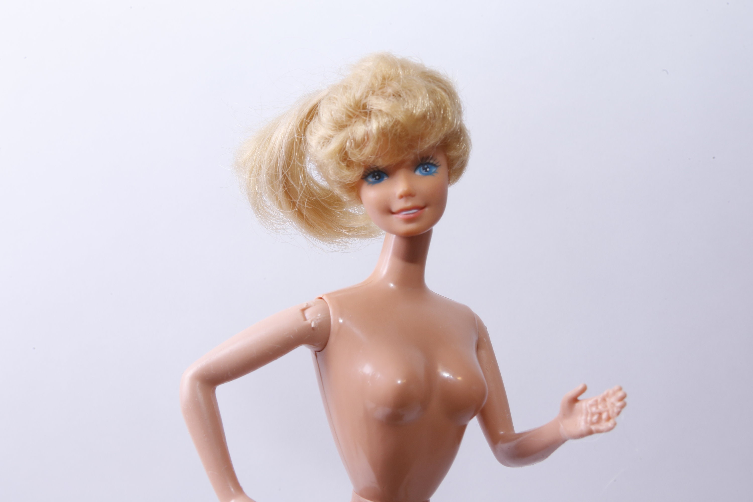 Vintage Doll Porn - 1970s Mattel Barbie Doll Nude Bent Arms Blonde Movable - Etsy Finland