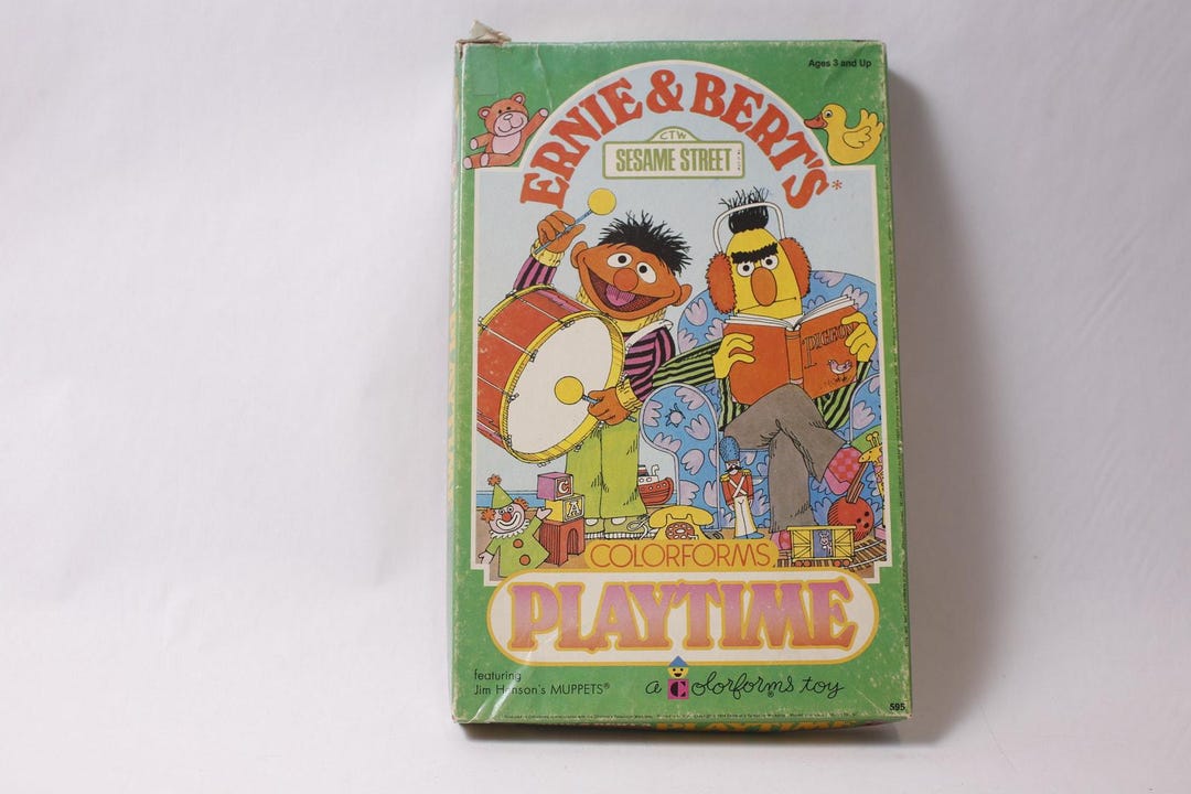 Colorforms Street Hawk Sesame Street Ernie & Bert's Playtime Set by Colorforms Muppets Vintage ...