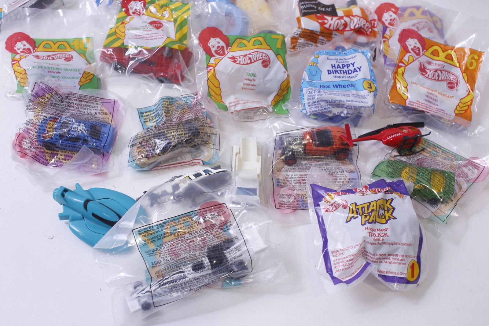 1990s, Mcdonald's, Happy Meal, Hot Wheels, Cars, Toy Vehicles