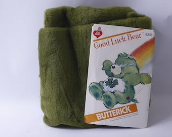 Vintage, regalo de felpa, Goodluck Bear Care Bears tela patrón Butterick con tela vintage 231106-WH 670