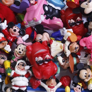 Disney, Myszka Miki, Myszka Minnie, Vintage, Zestaw PVC, WYBIERZ SWÓJ #1 Vintage Lata 80. Lata 90., Figurki Zabawki Zestaw Tort Ozdoby Bullyland, Oklaski - 66