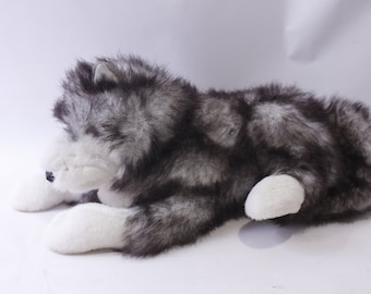 Folkmanis Puppets, Timber Wolf, Full Body Hand Puppet, Plush, Furry, Stuffed Animal, Collectible, ~ 240401-WH 905