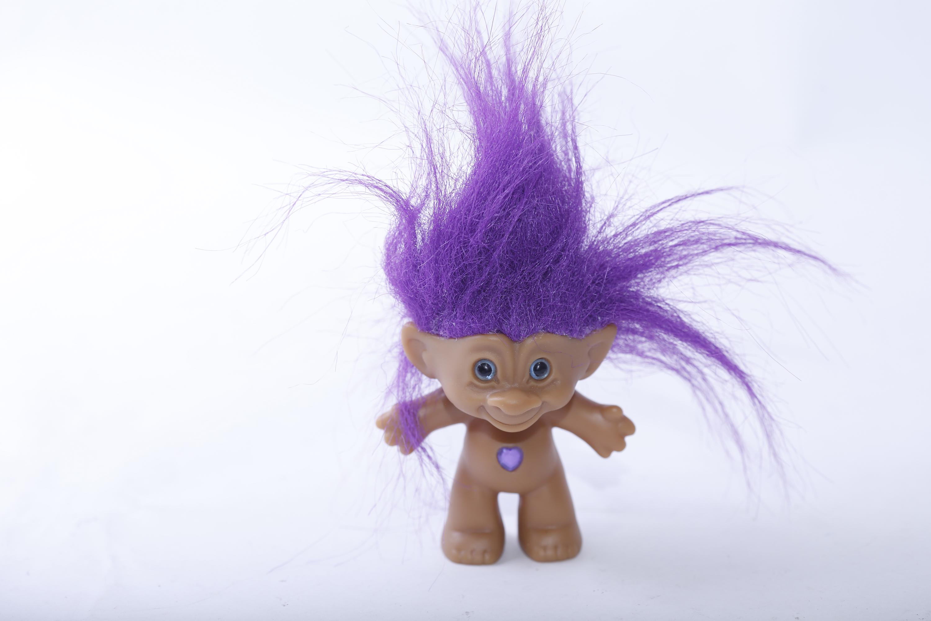 Purple hair troll - Etsy 日本