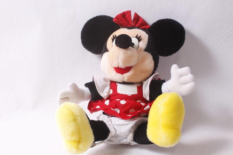 Disney Minnie Mouse Plush Vintage Cartoon Collectible ~ 260427-WH M-07-06 zdjęcie 1