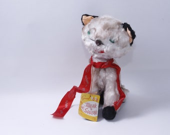 Gund Toys, Tweak N Squeak, Sani-Foam, Cat, 11", Plush, Soft, Toy, Figure, Vintage Plush, Stuffed Animal ~ 20-18-620