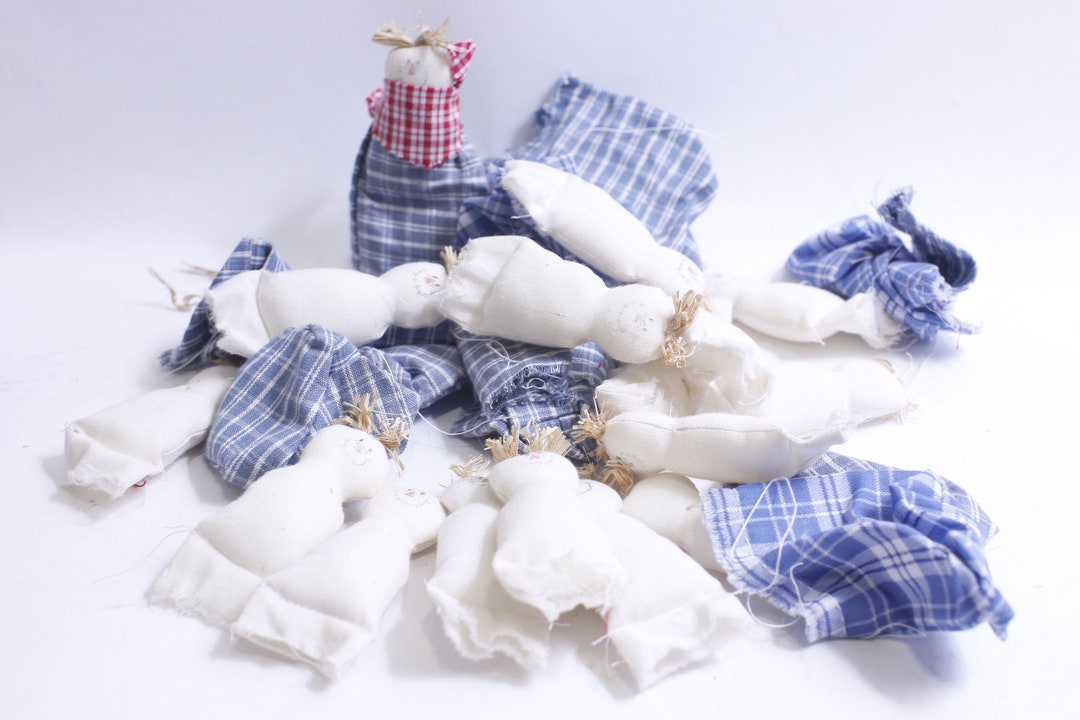Little Rag Dolls Set, Handmade, Adorable, Collectible, Miniature ...