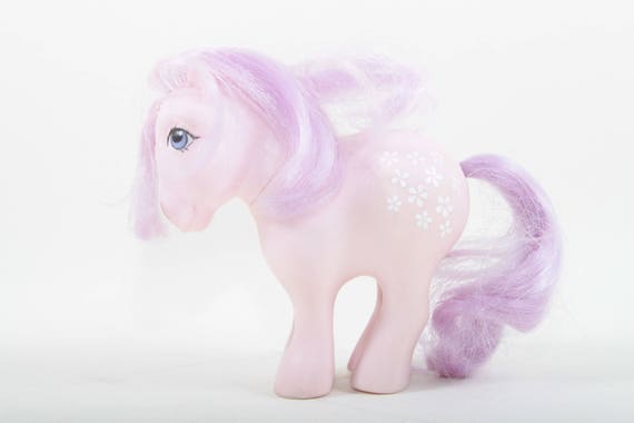 My Little Pony Blossom Concave Toy Pink Pony Purple Hair Big Etsy