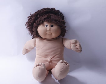 Cabbage Patch Kids, Girl Doll, Vinyl Head, Soft Body, Brown Hair, Soft Toy, Classic, Doll Making, Vintage, ~ 240106-WH 688