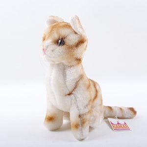 Kamar, Rare, Prototype, Sample, OOAK, hand made, Calipso, 3964, Striped Cat, Soft, Plush, Doll, Toy, Stuffed Animal, Vintage, ~ 20-01-503