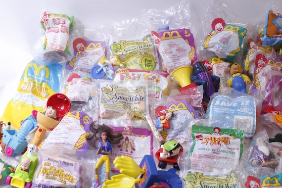 80s-90's McDonald's meal マクドナルド ハッピーセット 80s 90s Vintage McDonalds Food Play Set Pizza Hut Lot Fries Back