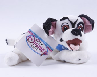 Disney, 101 Dalmatians, Puppy, Plush, Soft, Toy, Doll, Cartoon Character, Vintage, Collection, Vintage Plush, Stuffed Animal ~ 20-19-652