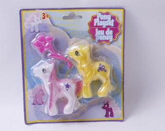 Age 3+ SARTHAM My Little Pet Pony Kids Pretend Play Pet Carry Case Toy Horse Family 16 Pcs Children Playset