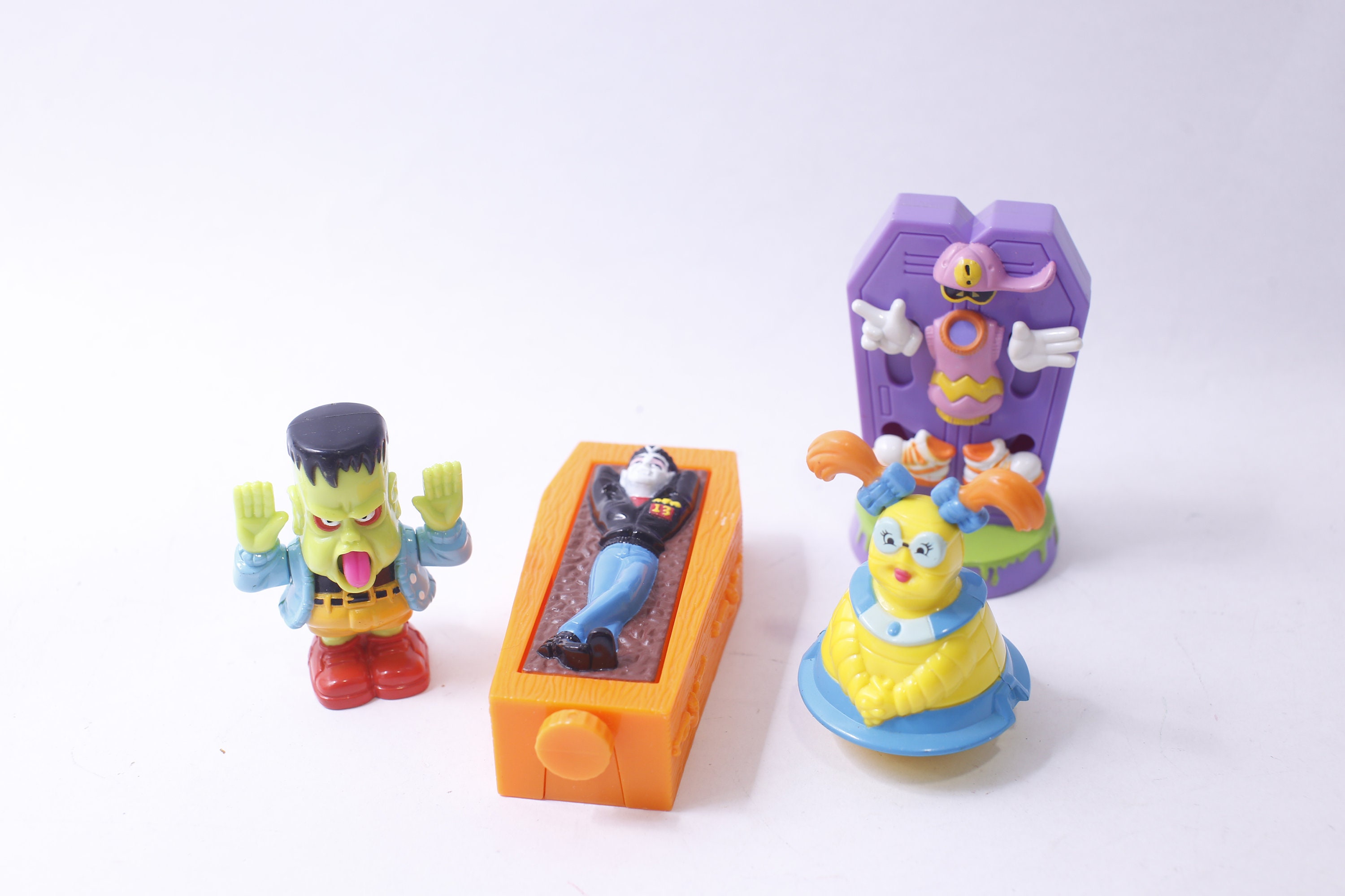 Mcdonald's Happy Meal, Gravedale High, Complete Toy Set of 4, Toy