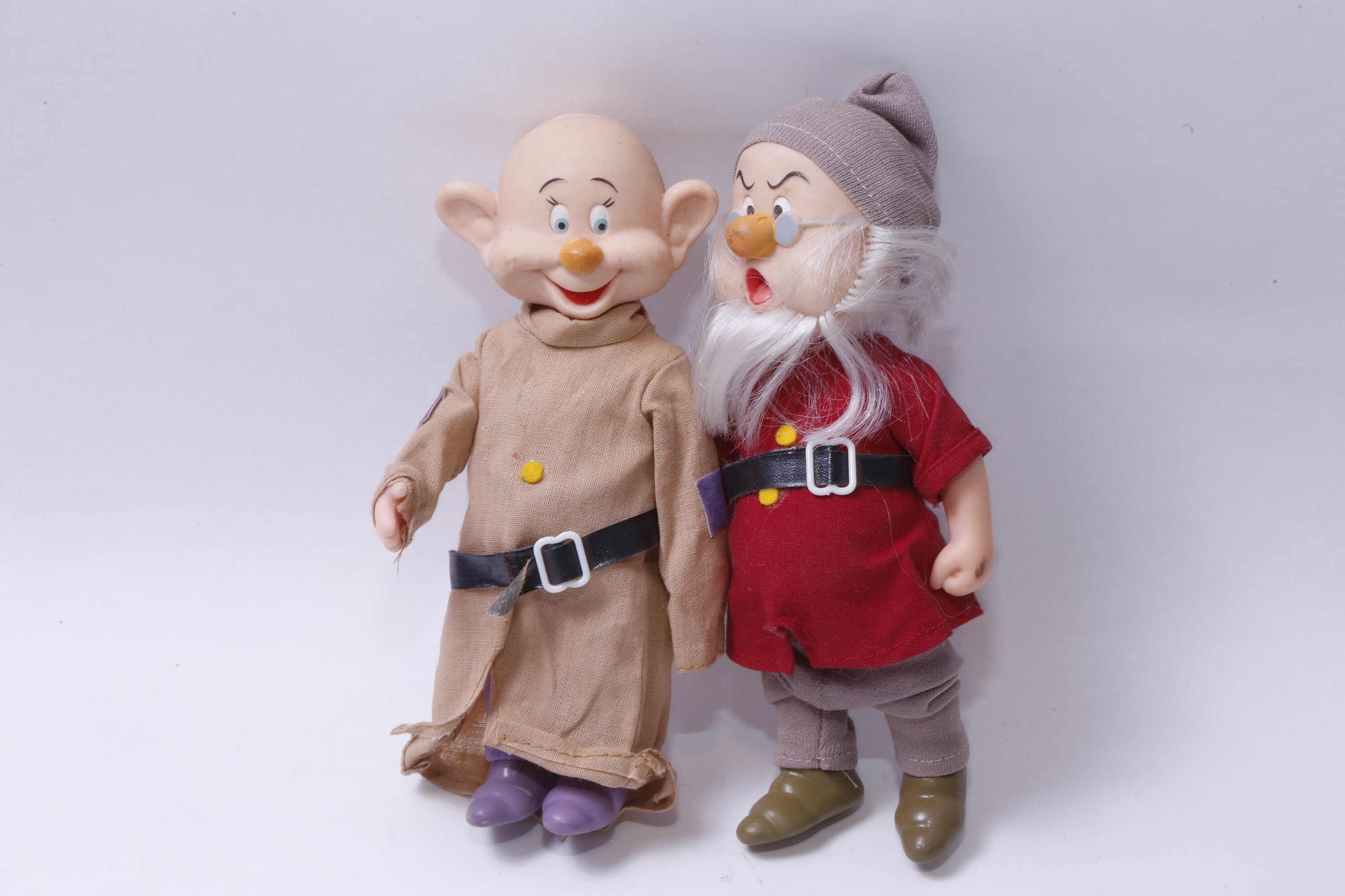 Disney Snow White Dwarfs Dopey Doc Dressed Dolls 7