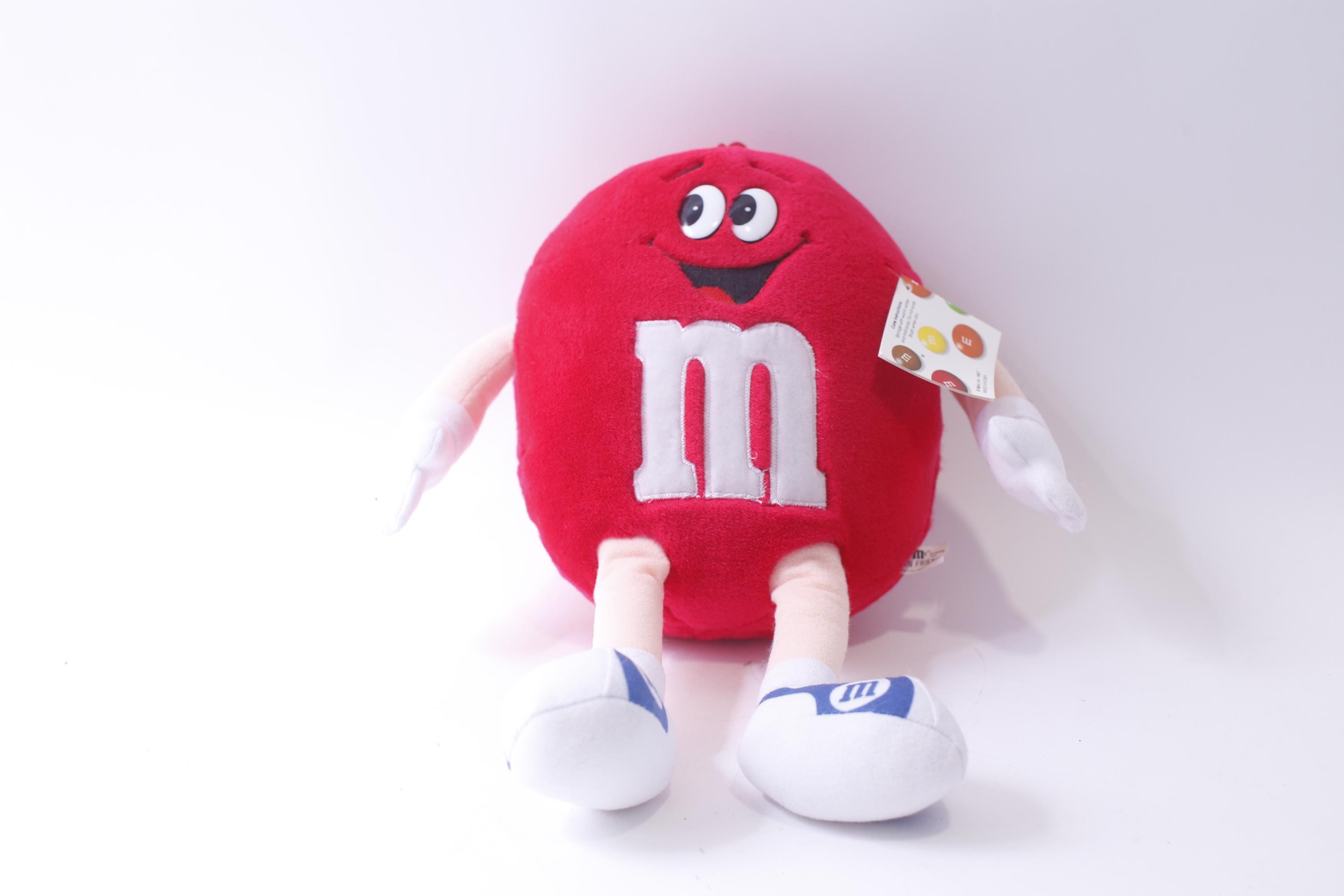 M&m's Fun Friend, 90s Red Plush, Large, Male Character, Smiling