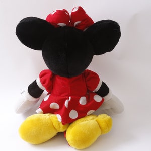 XL Huge Disney, Minnie Mouse, 17", Plush, Soft, Toy, Red Dress, Polka Dot, Bow, Disneyland, Vintage Plush, Stuffed Animal, ~M-17-05 H-2 image 3
