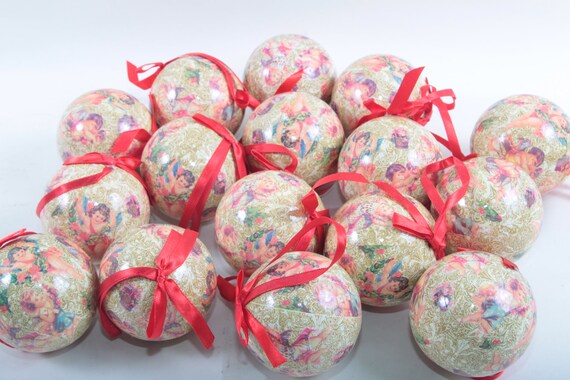 クリスマスツリー デコパージュ作品レッド クリスマスツリー デコパージュ作品レッド