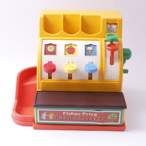 Fisher-Price, Cash Register, Baby, Toddler, Toy, Counting, Buttons, Bell, Item 926, Vintage, Collectible, No Coins ~ 20-34-1219