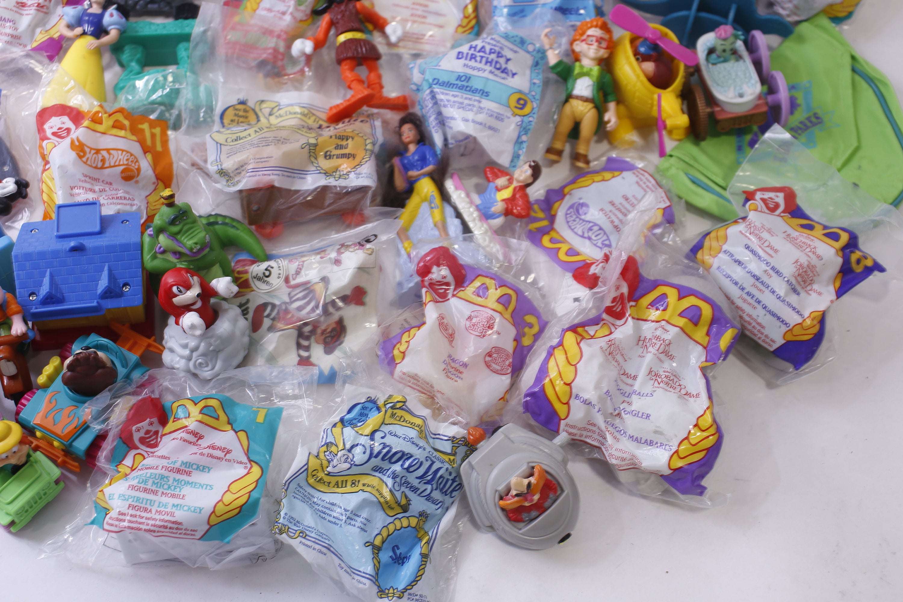 Mcdonald's Happy Meal Toys, 80s 90s Set of 60, Hot Wheels