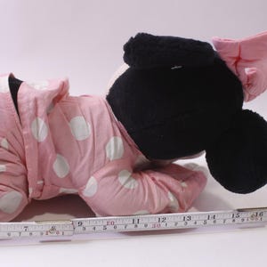 Disney Minnie Mouse Sleeping Plush 1970s 1980s Polkadot Pajamas Stuffed Animal Medium Plush, 251103-WH 1387 image 5