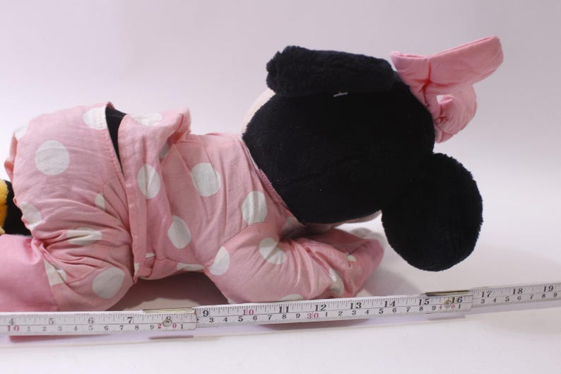 Disney Minnie Mouse Sleeping Plush 1970s 1980s Polkadot Pajamas Stuffed Animal Medium Plush, 251103-WH 1387 image 5