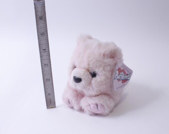 愛らしいパフキンズのぬいぐるみクマ - 柔らかいピンクのぬいぐるみ