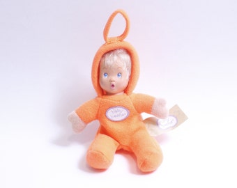 Baby Beans, Little Doll, 5", Keychain, Hanging Figure, Orange Sleepsuit, Soft Toy, Accessory, Nursery, Collectible, ~ 230816-32035 405