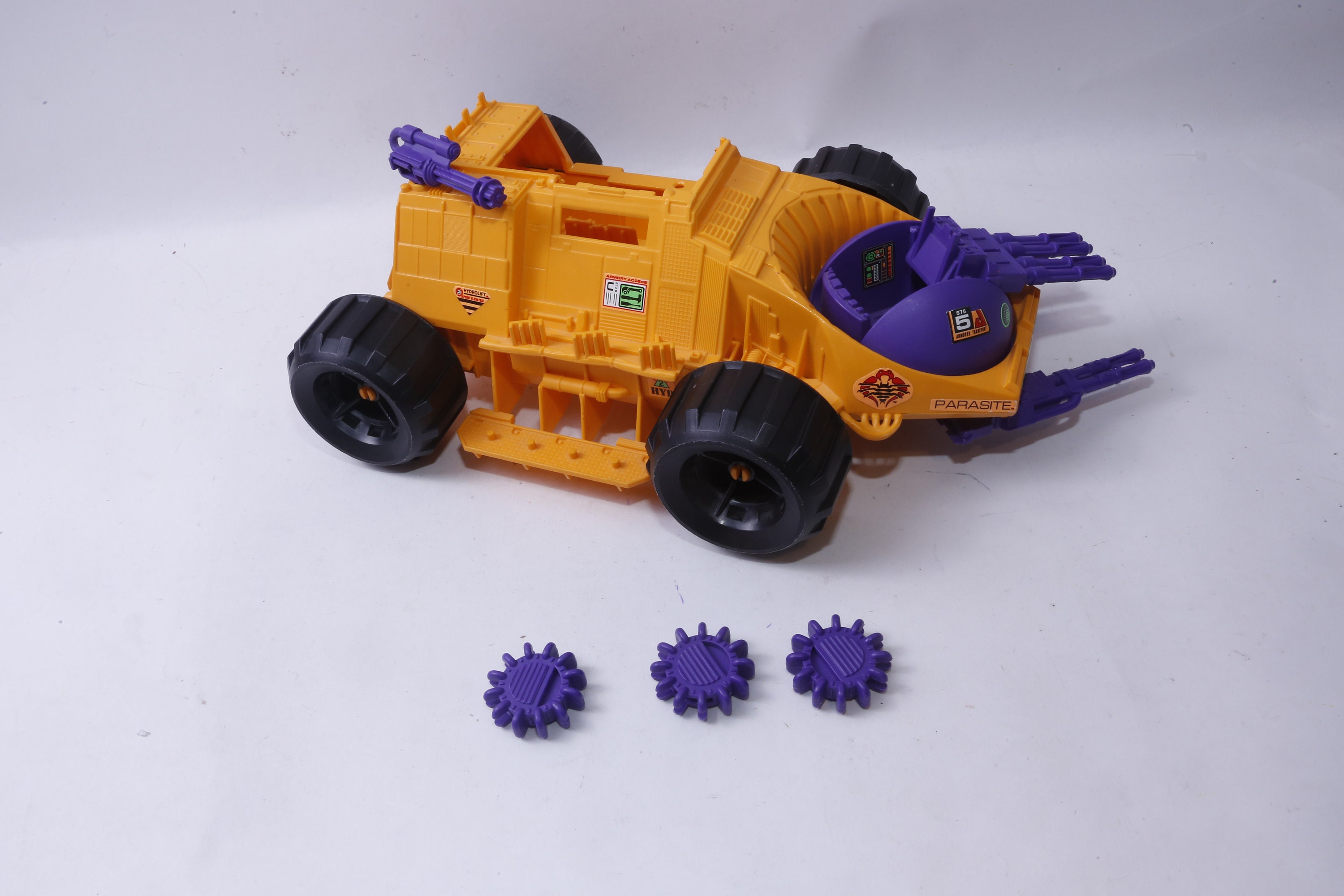 GI Joe, Cobra Parasite, 1992, Vehicle, Black Wheels, Orange