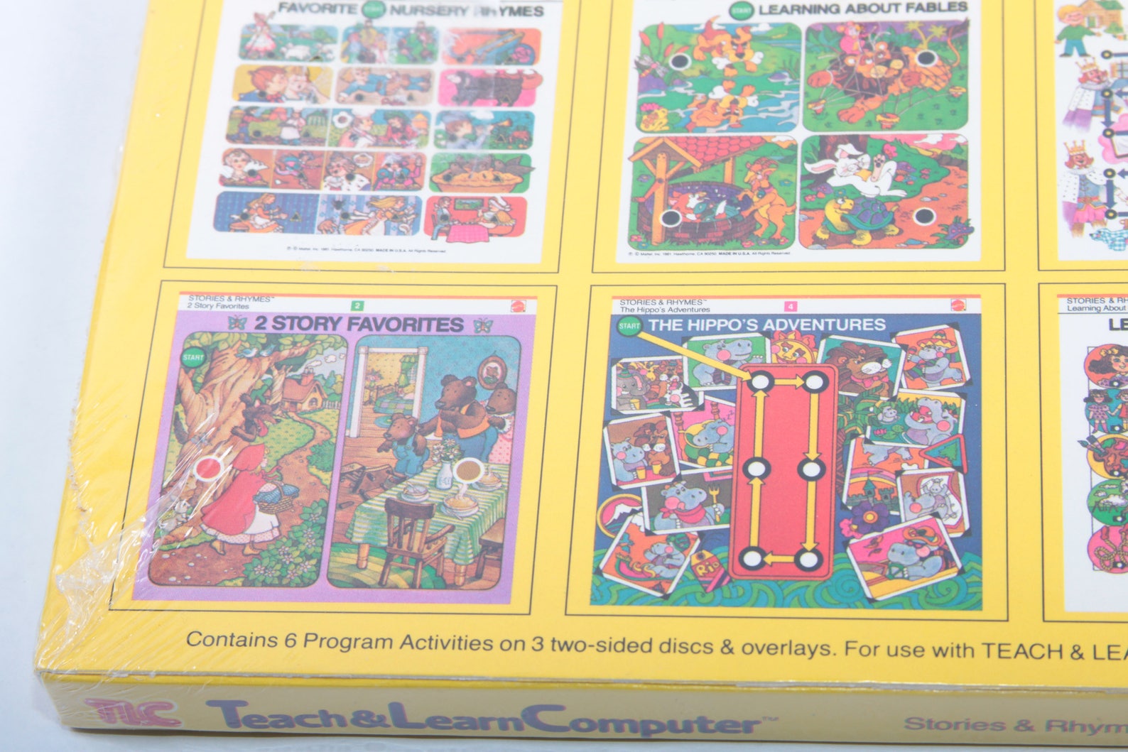 Mattel, Teach and Learn Computer Discs, TLC, Vintage, Learning Set ...