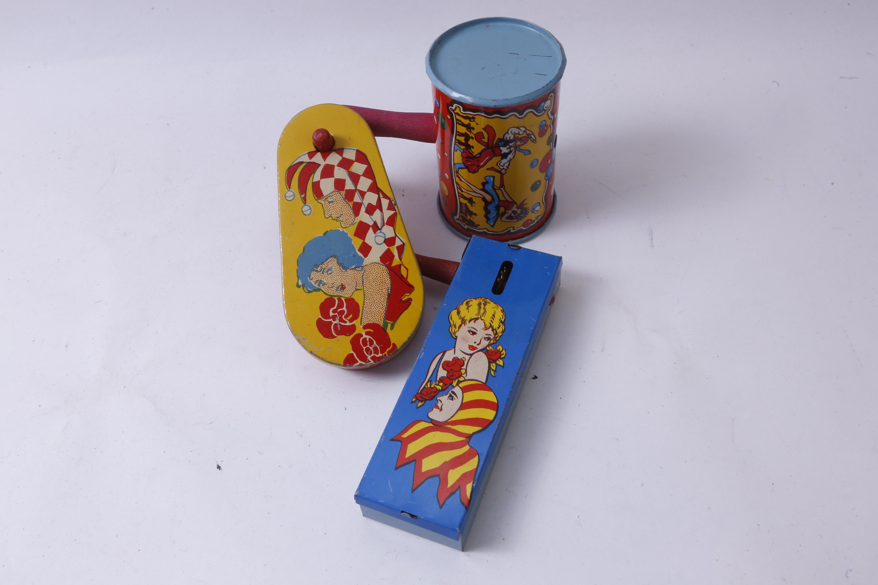 Noisemakers, Party, Kirchhof, Retro, Circus, Rattles, Wooden Metal ...