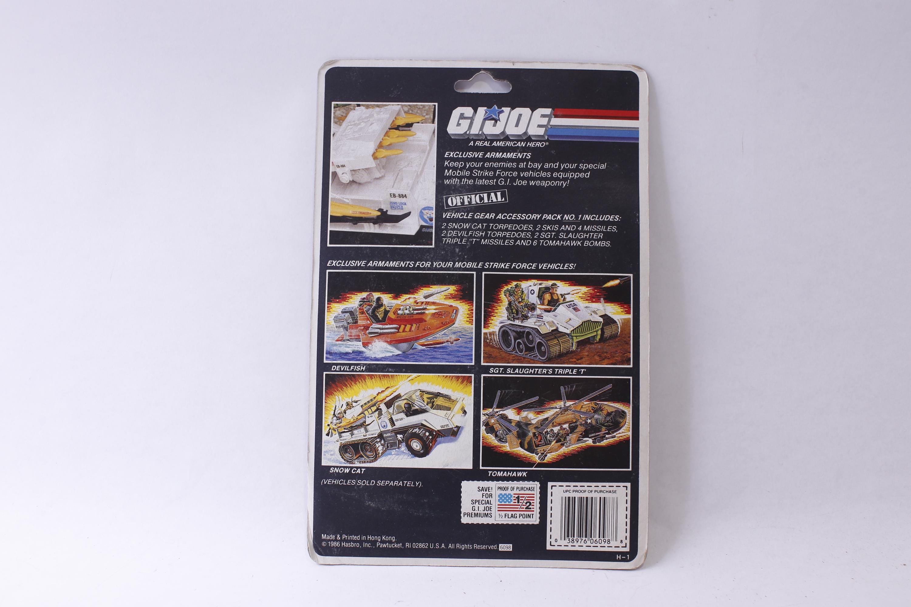 GI Joe, Vehicle Gear, Accessory Pack No1, 1986, Hasbro, Torpedoes