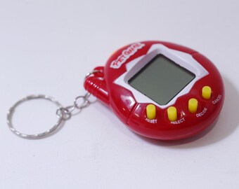 MODYSSEY 　ロワン　 Star たまごっち Gmarket Tamagotchi, Pet Game, Red, 1990s, Vintage, Keychain, Plastic