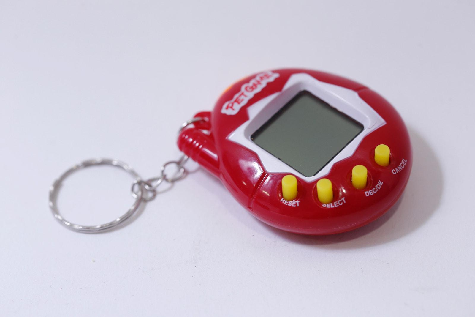 さぼねっち Tamagotchi, Pet Game, Red, 1990s, Vintage, Keychain, Plastic