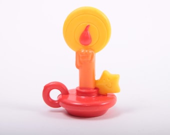 Care Bears Vintage Bright Heart Raccoon Candle Accessory Poseable - 1029 461 60
