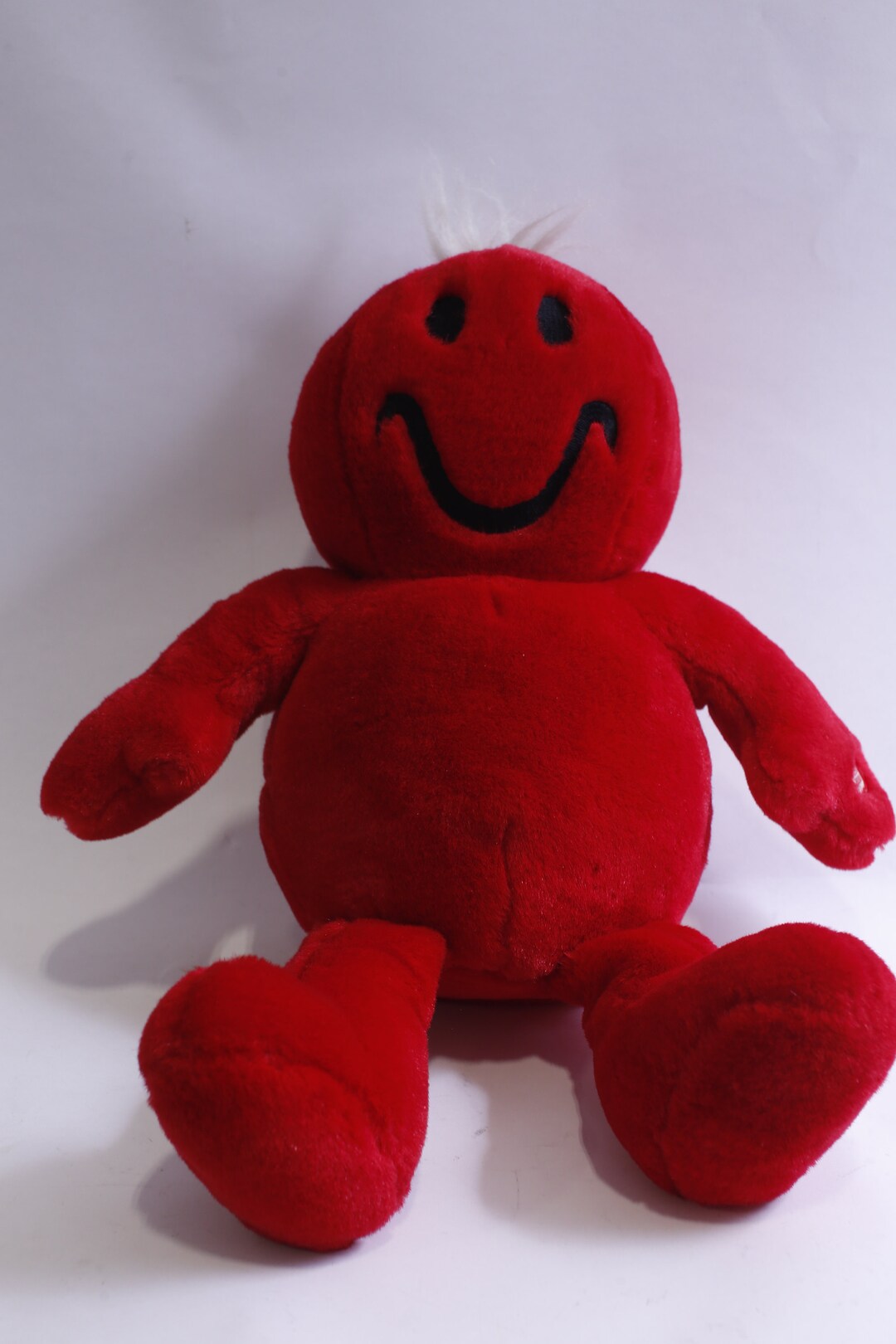 Dan Dee, Red, Smiley Face, Plush, 18, Cute, Funny, Soft Toy, Stuffed Animal, Happiness