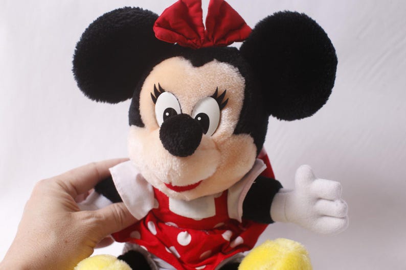 Disney Minnie Mouse Plush Vintage Cartoon Collectible ~ 260427-WH M-07-06 zdjęcie 2