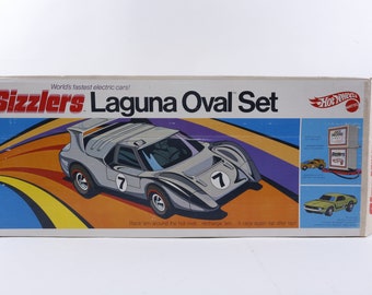 Vintage Mattel Sizzlers Laguna Oval Set Hot Wheels 29 tracks Plastic Toy Collection Children ~ I-2