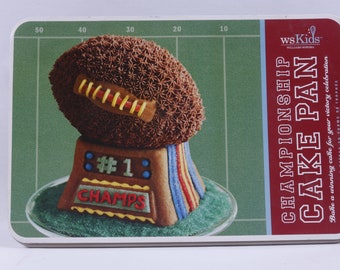 Football, Championship, Trophy, Party Cake Mold, Baking Form, CAKE PAN Pie Form, Williams-Sonoma, Cooking, Holiday ~ 20-01-699