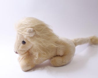 Dakin, 1970s, Lion, Medium Plush, Vintage, Soft, Toy, Stuffed Animal, Nursery Decor, ~ 250521-WH 282