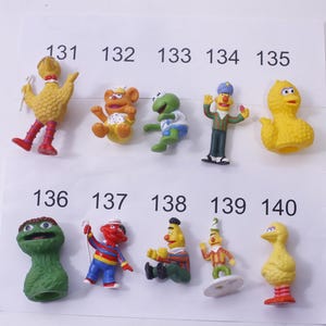 Vintage Sesame Street #2 pvc Figures Jim Henson Cake Toppers PICK YOUR OWN Sesame Street Muppets Fraggle Rock - 284 image 8