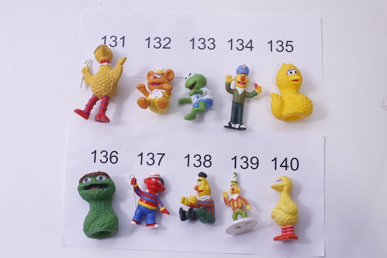 Vintage Sesame Street #2 pvc Figures Jim Henson Cake Toppers PICK YOUR OWN Sesame Street Muppets Fraggle Rock - 284 image 8