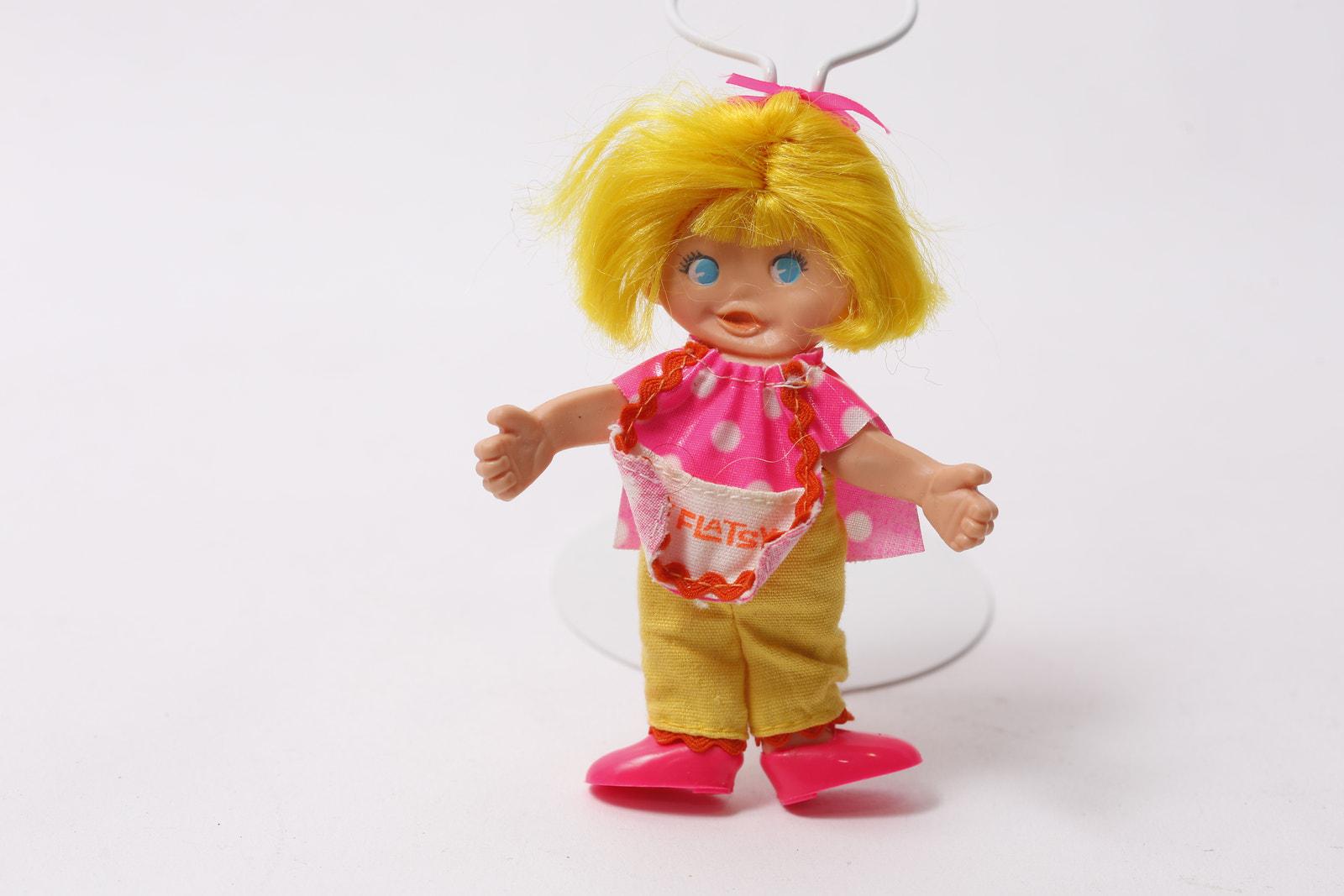 Flatsy Patsy 1969, Flatsy Doll, Bendable, Yellow Hair, Pink Yellow Clothing, Vintage ...