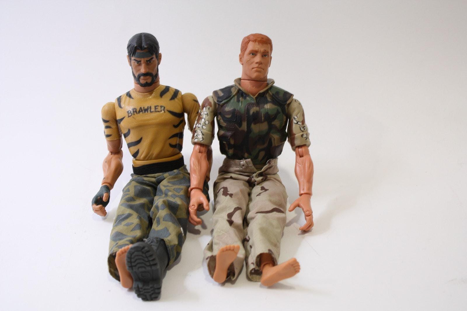 1990s, GI Joe, Big Brawler, Action Figures, Poseable, Vintage