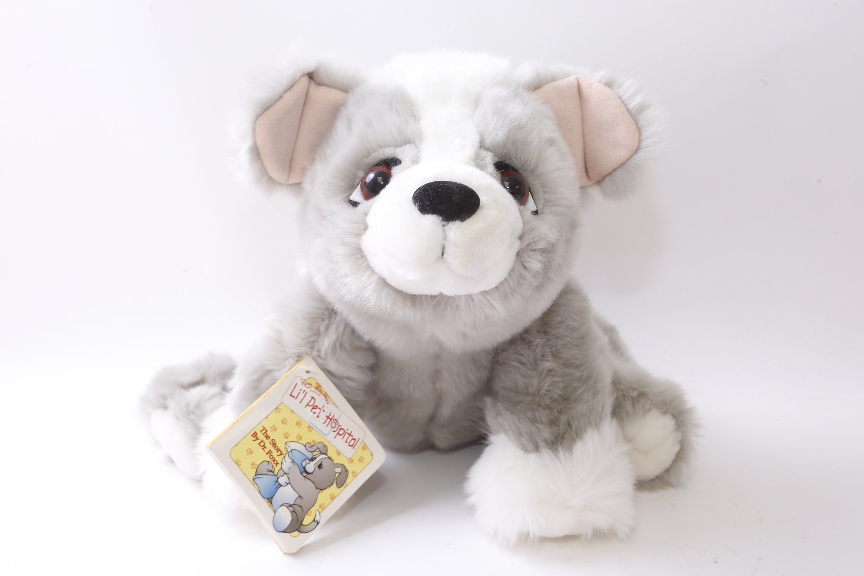 Li'l Pet Hospital, Ken Viselman, Puppy, Grey, Vintage Plush