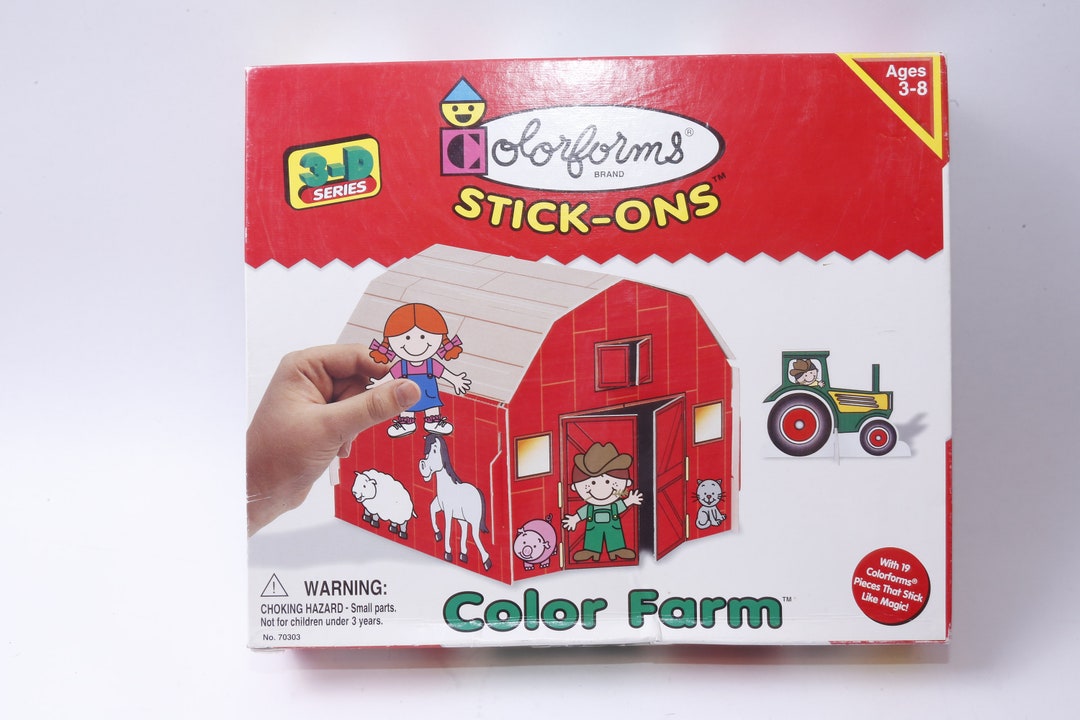 Color Farm, 3-D Puzzle, Colorforms, Stick-ons, Family Puzzle, Dollhouse ...