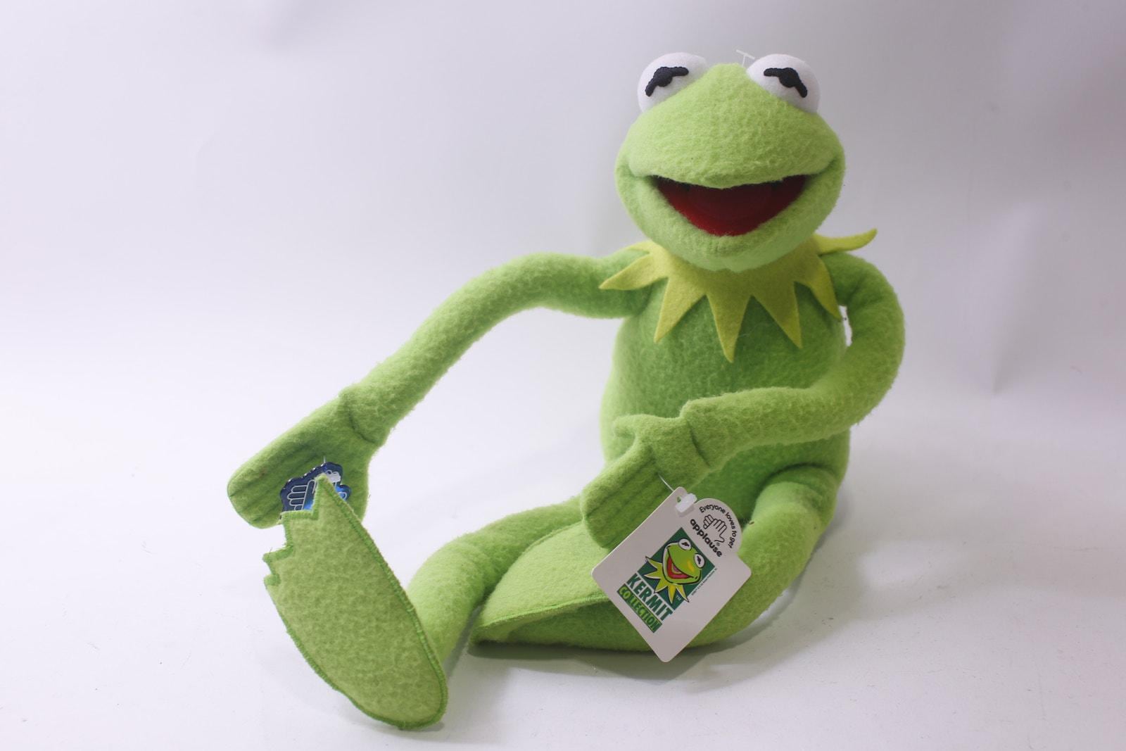 Applause, Kermit the Frog, Medium Plush, Vintage, Soft, Toy