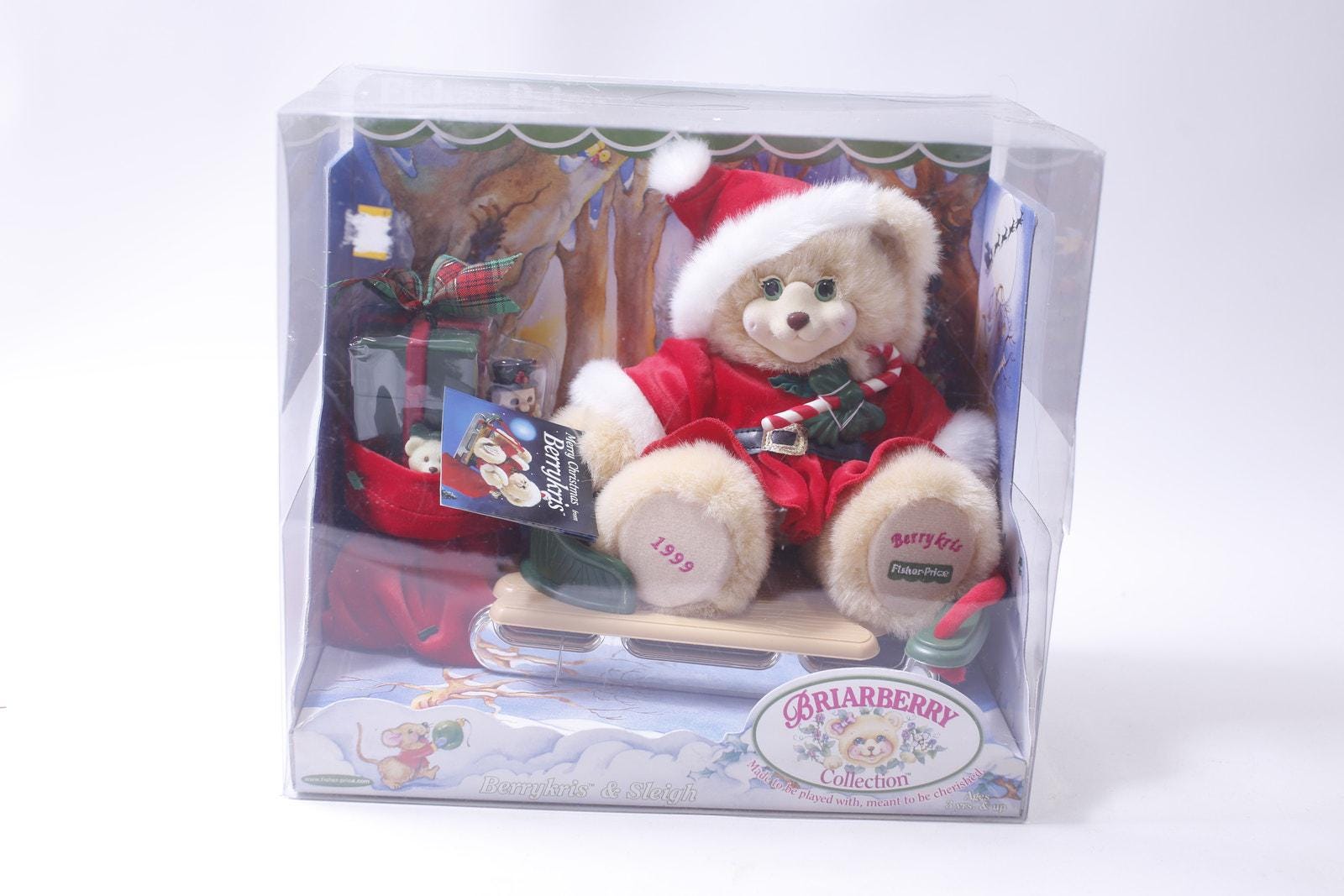 Briarberry Bears, Berrykris and Sleigh, Set, MIP, 1999, Fisher