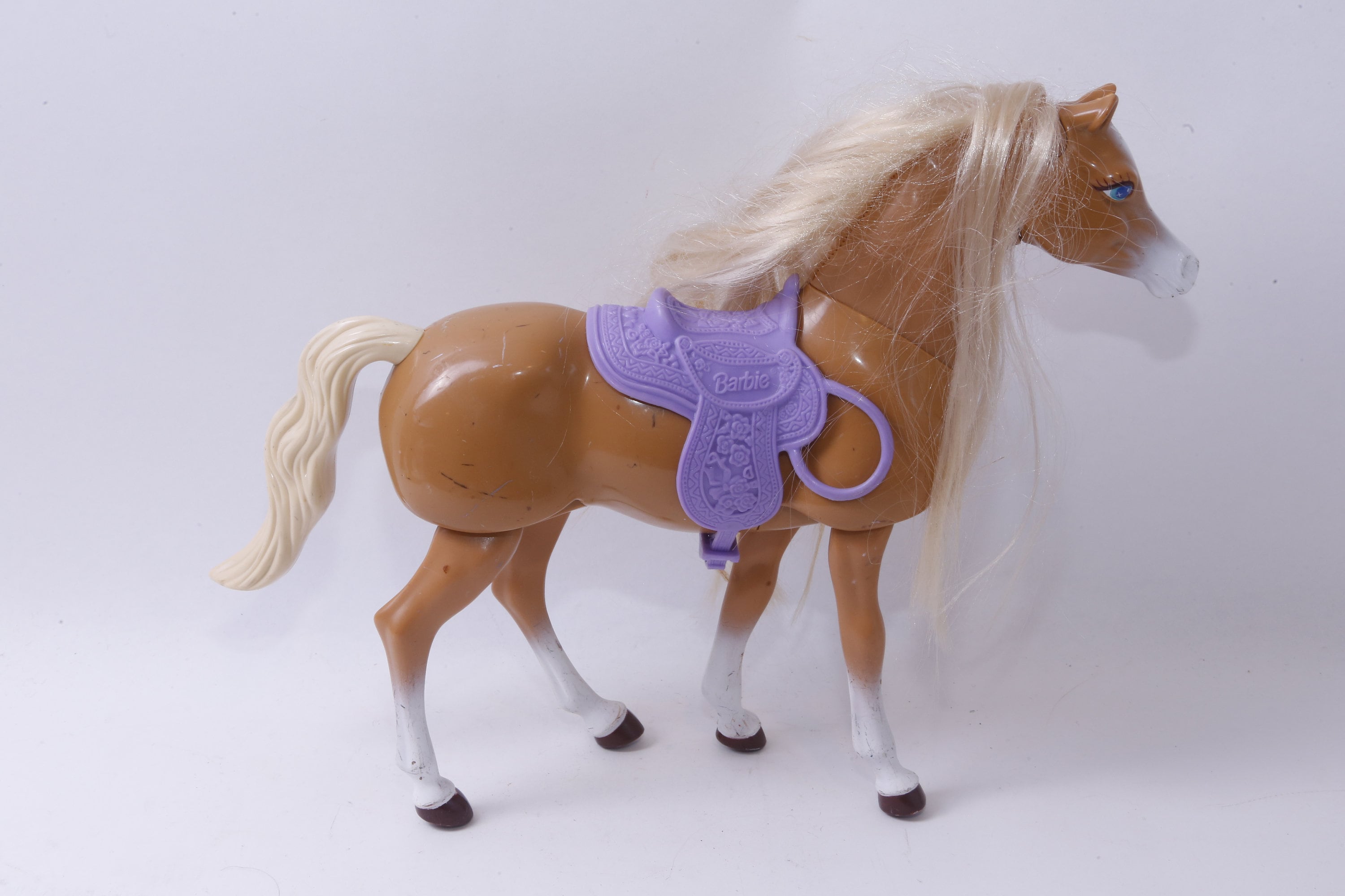 Mattel Barbie Paard 10 1/2 Bruin Zadelen -