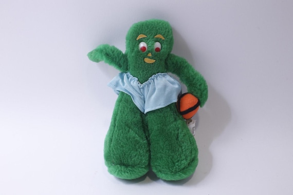 Gumby, Plush, Basketball Player, Ace Novelty, Vintage, Stuffed