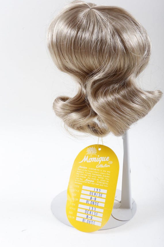Monique Doll Wig Periwig Hairdo Denise Size 8-9 Blonde Children Vintage Toys Vintage Nostalgia ~ 841